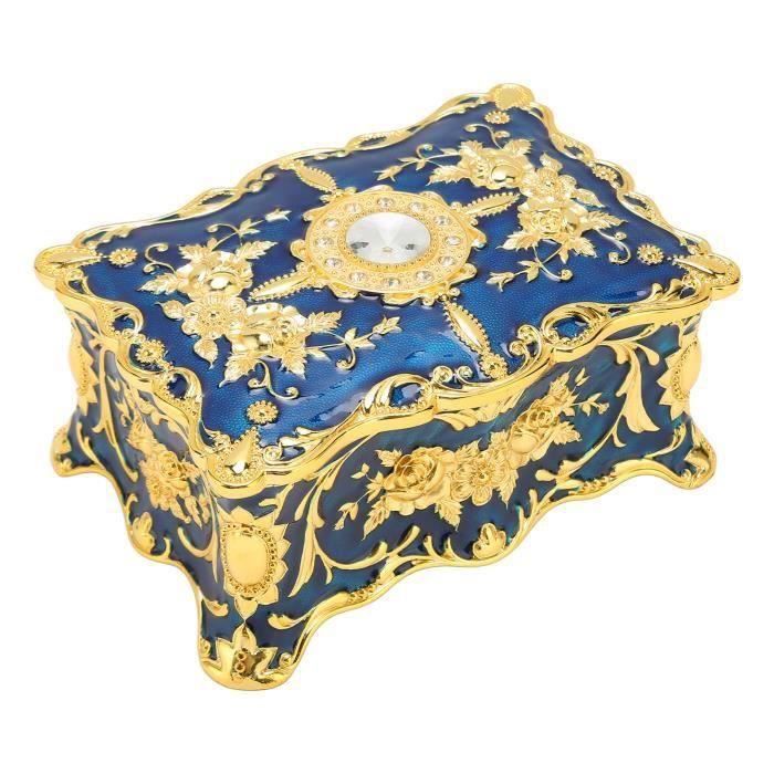 Boîte De Rangement En Bois De Style Européen, Bijoux Vintage