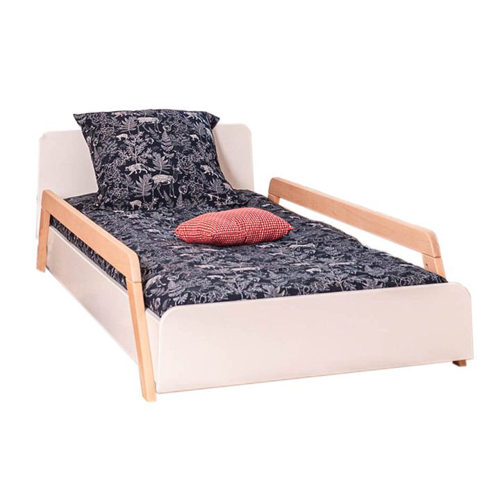 Lit Blanc Avec Barriere Cdiscount