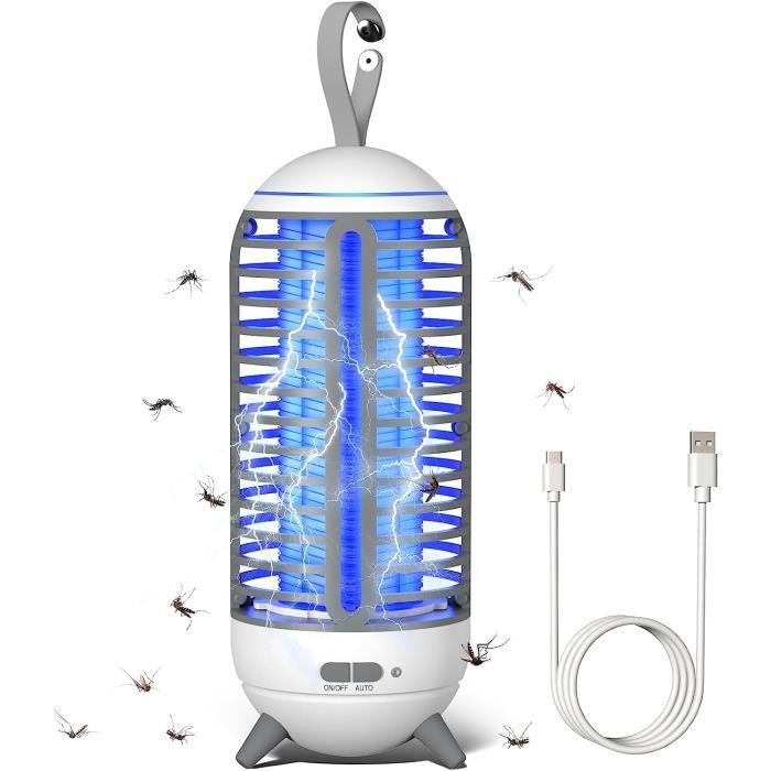 Anti Moustique Lampe, Electrique Anti Moustique Exterieur Intérieur Tue  Mouche, USB Electrique Piege a Moustique Lampe Moustique Electrique,  Puissant Attrayant Piège à Insectes 