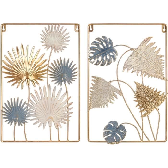 Lot De 4 Décorations Murales En Métal à Suspendre En Forme D'oiseaux Et