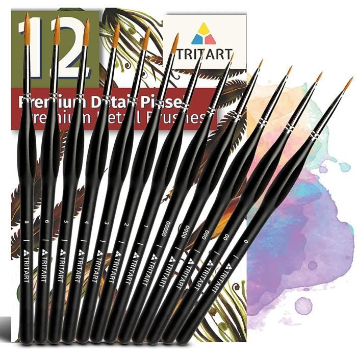 Lot Pinceaux Tailles Variées Lot De 6 Pinceaux Fins En Poils De Martre Rouge - Tailles 10/0 à 4 - Pour Aquarelle, Huile, Acrylique Et Détails Pinceaux Fins Poils Martre Rouge Lot 6 Tailles Aquarelle Lot Pinceaux Tailles Variées Lot De 6 Pinceaux Fins En Poils De Martre Rouge - Tailles 10/0 à 4 - Pour Aquarelle, Huile, Acrylique Et Détails Pinceaux Fins Poils Martre Rouge Lot 6 Tailles Aquarelle