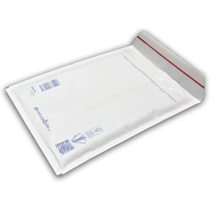 Lot de 1000 Enveloppes à bulles PRO BLANCHES D/4 format 170x265 mm | METRO