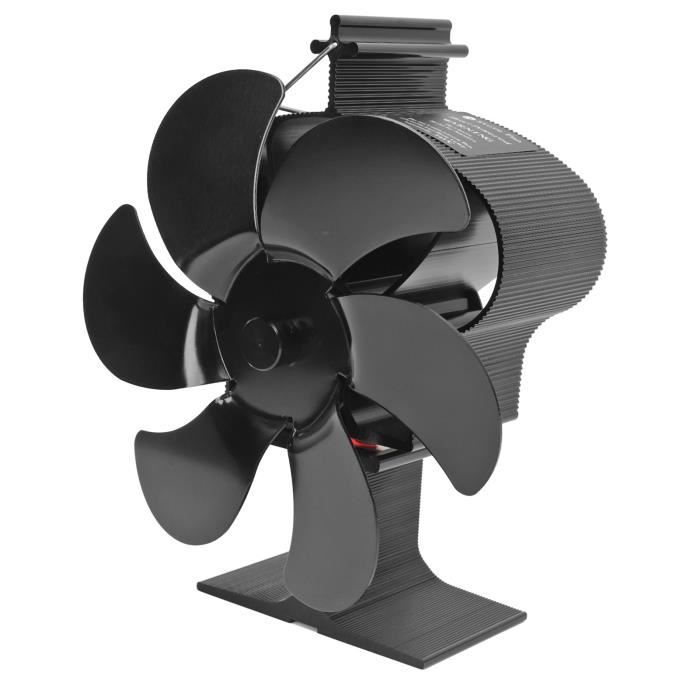 Ventilateur de poêle à chaleur - TBEST - 6 pales - Fonctionnement automatique - Silencieux - Efficace - Tbest