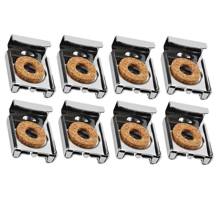 20 Clips De Suspension Pour Miroir Sans Cadre | Avec Vis Et Chevilles - Pour Salle De Bain, Vestiaire, Bureau - Lot De 5 Sets