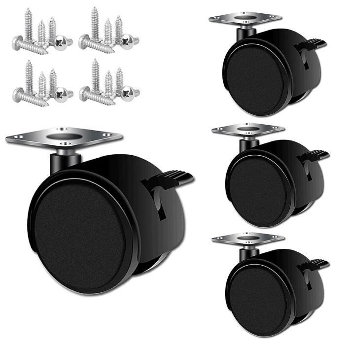 Roulette pivotante Roulettes Pivotantes, 4 Pièces Roulettes Pivotantes