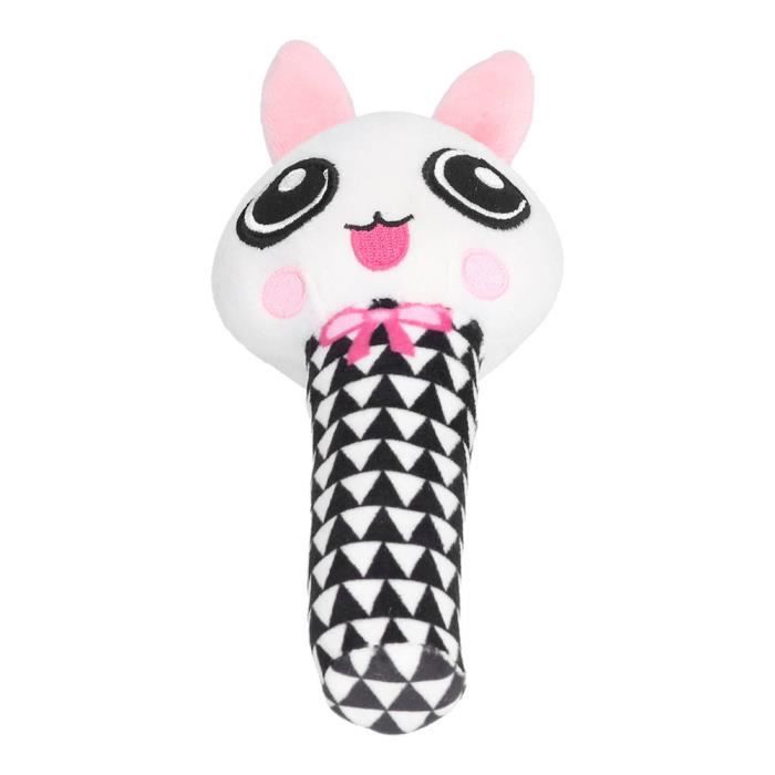 Vgeby Hochet Pour Bebe Hochet En Peluche En Peluche Jouet Bebe Poignee Douce Jouets Hochet Main Cloche Jouet Animal Lapin Cdiscount Puericulture Eveil Bebe