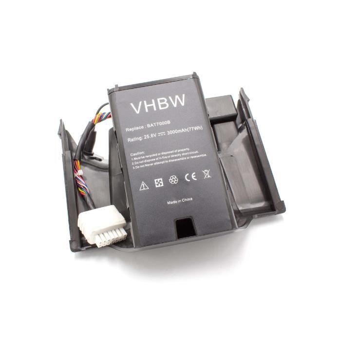 Vhbw Li-Ion batterie 3000mAh (25.6V) pour tondeuse à gazon robot Robomow Premium RC-Serie, RC302, RC304, RC304u, RC306, RC308,