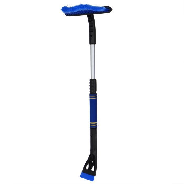 LGZIN Grattoir à Glace 3 En 1 - Brosse à Neige Télescopique, Rotation 360°
