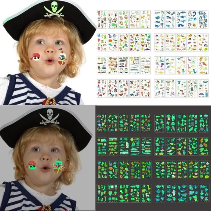Tatouages Temporaires Animaux Colorés Pour Enfants - 10 Styles Différents Pour Fêtes Et Jeux Quotidiens