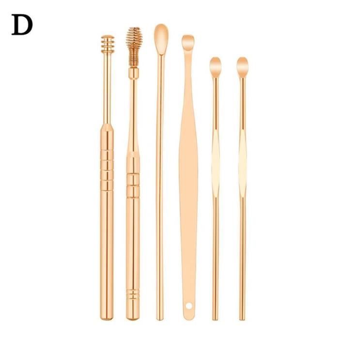 Ensemble Cure-dents + Nettoyant Pour Oreilles En Argent Sterling 925 - Fabriqué En Inde