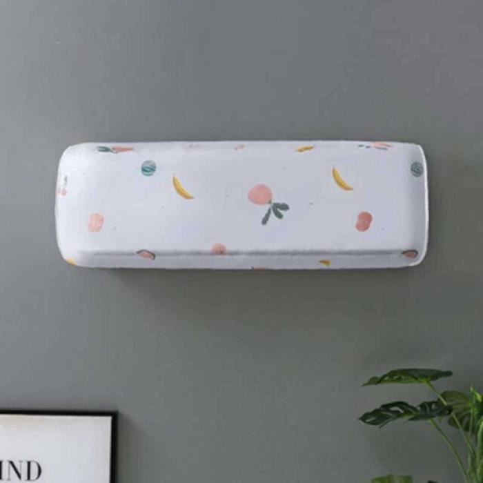 Housse De Protection Pour Climatiseur Mural - Taille Ajustable 80-103cm, 100% Polyester, Anti-poussière Et Décoration Murale (Beige) - 2
