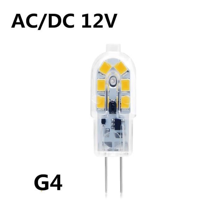 Ampoule,G4 220V-5 Pcs-blanc chaud--Mini ampoule LED G4 G9 3W 5W