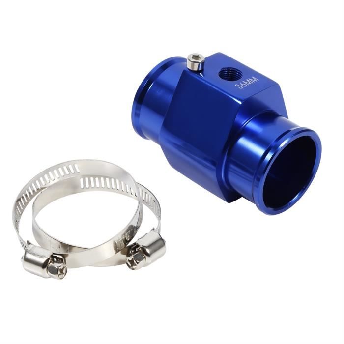 Joint De Température Eau Voiture - Adaptateur Aluminium Bleu Pour Tuyau 26-40mm | Universel Avec Pinces