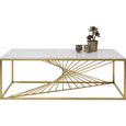 Table basse Art effet marbre 140x70cm Kare Design - Salon - Jaune - Contemporain - Design-1