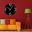 1 pc acrylique horloge murale chiffres arabes décoratif créative minuterie pour salon couloir chambre cuisine   HORLOGE - PENDULE-1