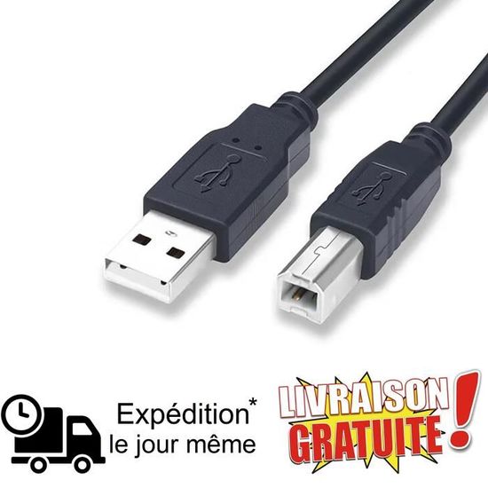 INECK - Cable d'Imprimante USB A-B pour TOUS Epson Imprimantes au meilleur  prix