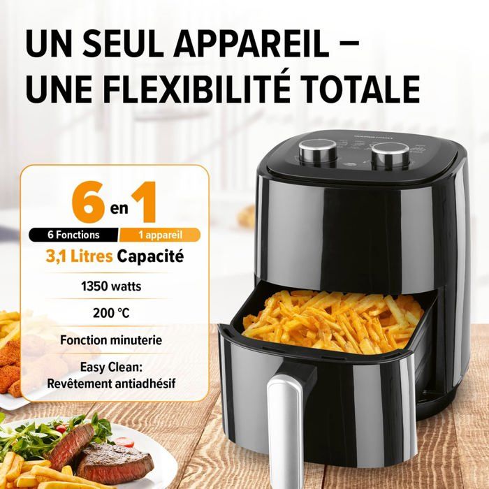 Plat à Gratin En Verre Borosilicate 1500 Ml - Pour Friteuse à Air Chaud, Four, Micro-ondes, Congélateur