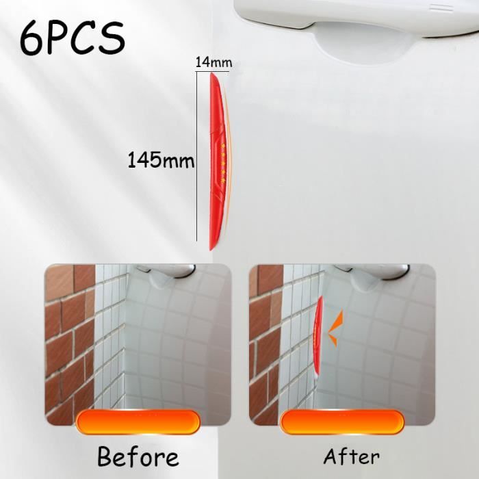 6 Protections De Portière En Silicone AEIOPRS - Antichocs Pour Voiture Sans Marquer La Peinture