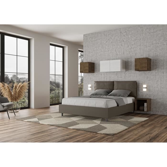 MOMMA HOME - Tête De Lit - Modèle Myro - Gris - 160 X 120 Cm