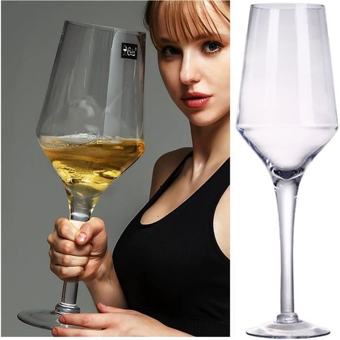 Verre à vin géant–Ce Verre Peut contenir Une Bouteille de vin complète
