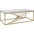 Table basse Art effet marbre 140x70cm Kare Design - Salon - Jaune - Contemporain - Design-2