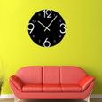 1 pc acrylique horloge murale chiffres arabes décoratif créative minuterie pour salon couloir chambre cuisine   HORLOGE - PENDULE-2