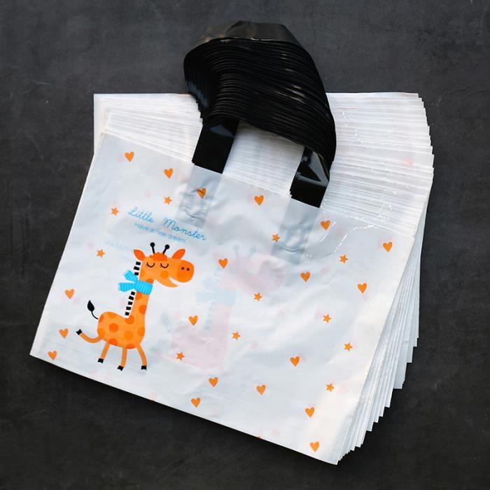 Couleur 12 40x30x10cm Sac a Main en Plastique Universel pour Vetements Emballage Stockage de Cadeaux Porta