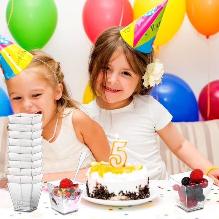 Lot De 200 Mini Cuillères Jetables En Plastique Transparent Pour Gelée