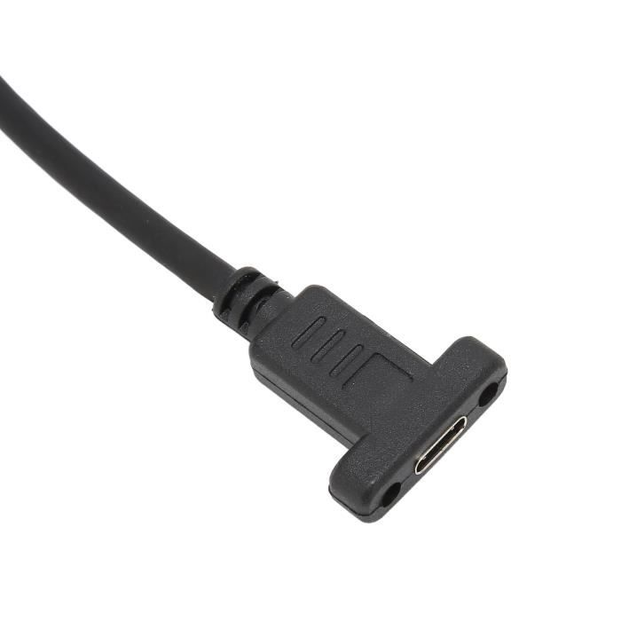 Câble USB 3.1 Type C vers C avec deux vis, 1m