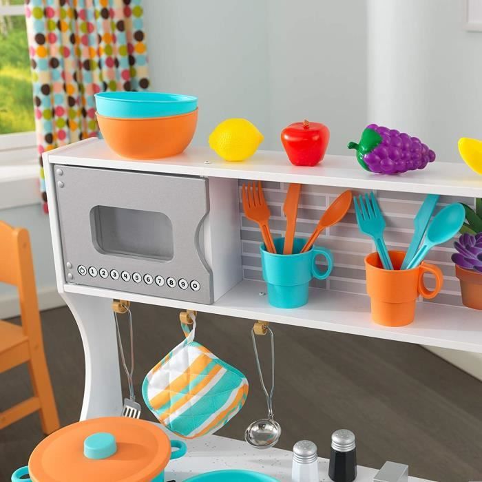 Green series Grande Cuisine en Bois Enfant - Accessoires, éclairage