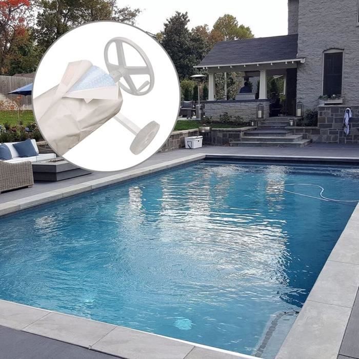 Housse Protection Enrouleur Couverture Piscine PEESHON - Tissu Oxford 210D Imperméable 18FT