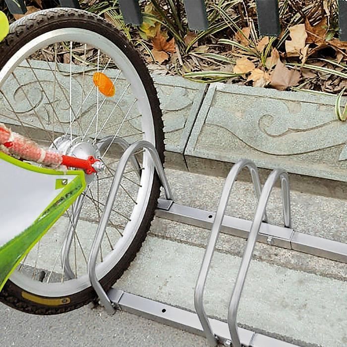 UISEBRT Râtelier de Sol Range-vélo Support pour Bicyclette Râteliers Muraux  Gain de Place Rangement Velo en Garage pour 2 Vélos - Cdiscount Sport
