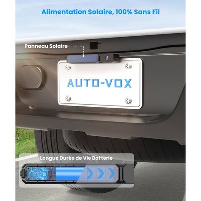 Caméra De Recul Sans Fil 1080p 5 Pouces - Double Canal IP68K Pour Camion SUV Van Remorque