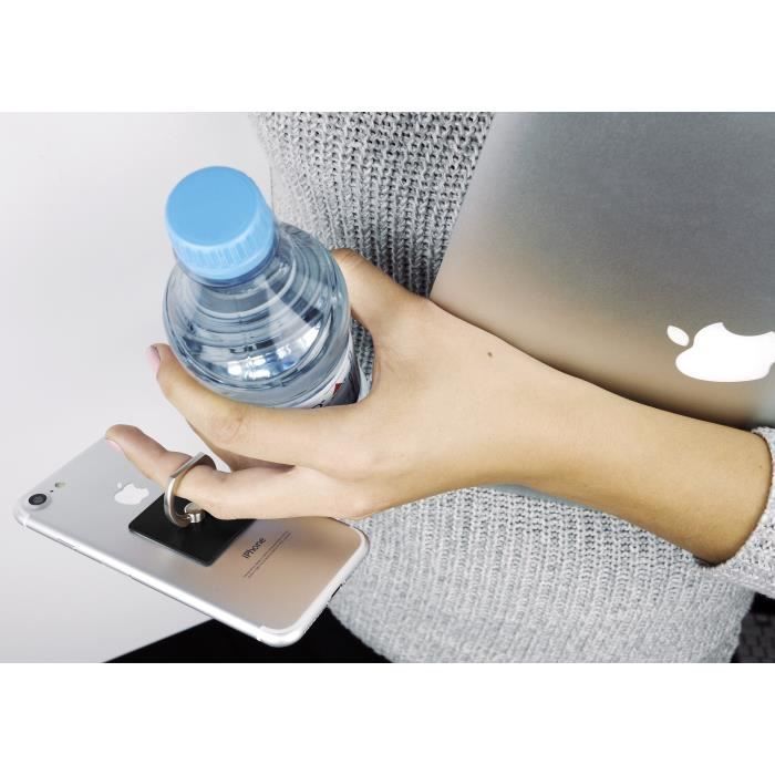 Lot De 3 Supports Doigt Autoadhésifs Kwmobile Pour Téléphone Portable - Neufs