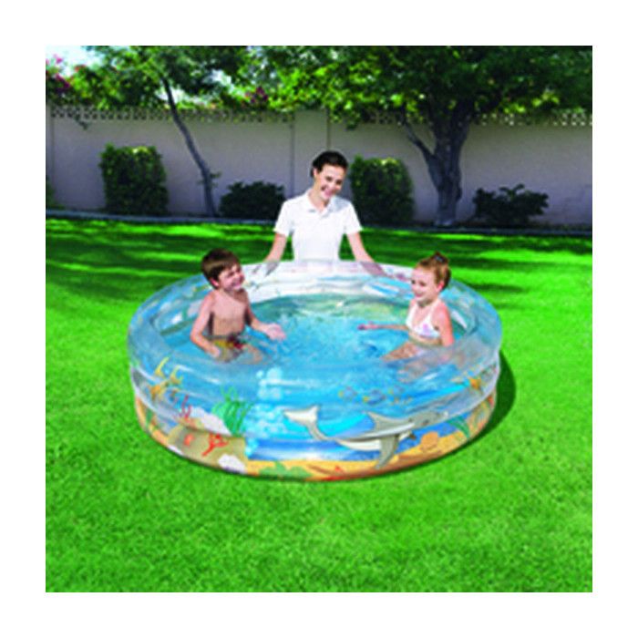 Lot De 3 Anneaux De Natation Gonflables Transparents à Paillettes – PVC épaissi, Anti-chocs – Idéal Pour Piscine, Plage Et Fêtes Aquatiques – Couleurs Aléatoires – 50 Cm