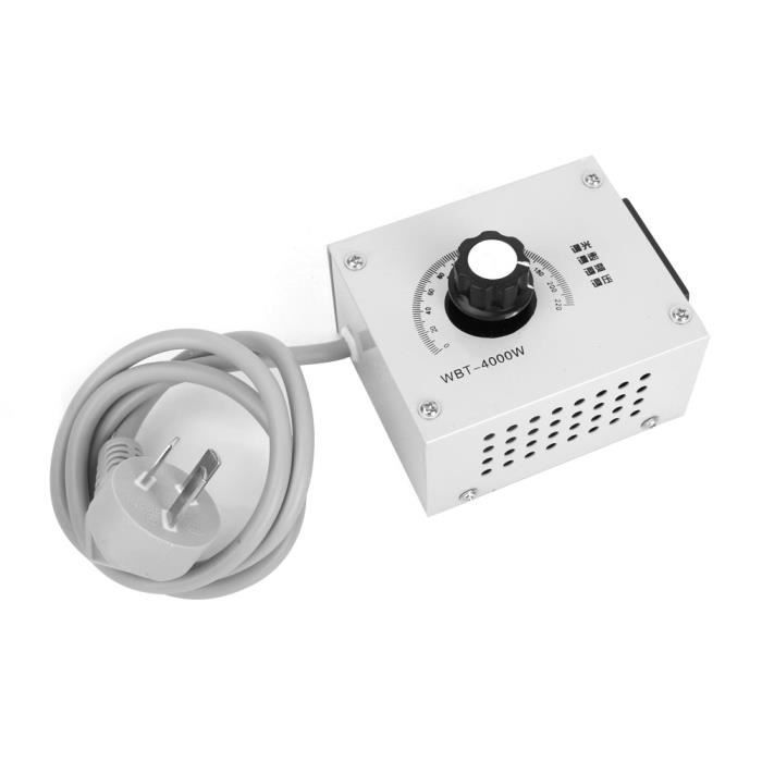 Walfront Régulateur De Tension Numérique SCR 10 000 W, Contrôleur De Vitesse Avec Dissipateur Thermique Thermostat Variateur Dintensite 220 V Ac Reglable De 0 A 100 Walfront Régulateur De Tension Numérique SCR 10 000 W, Contrôleur De Vitesse Avec Dissipateur Thermique Thermostat Variateur Dintensite 220 V Ac Reglable De 0 A 100