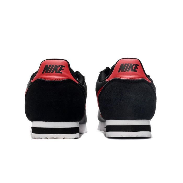 Basket Nike CLASSIC CORTEZ Homme Et Femme Noir rouge Cdiscount Chaussures