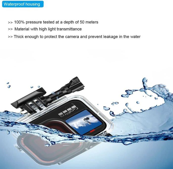 YHTSPORT Gopro Accessoires Kit pour Gopro Hero 13 12 11 10 9 8 Max 7 6 5 4 3 Hero Session et SJ4000 Xiaomi Yi DBPOWER et Autres caméras de Sport (Black