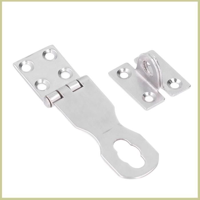 Moraillon En Acier Inoxydable 159 Mm – Fermeture Pour Porte, Armoire Ou Cadenas