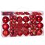 Lot De 2 Boules De Noël Grande Taille D15cm Rouge à Pois