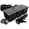 SunSun Kit de filtration de bassin pour 90000l avec 72W Stérilisateur et 100W éco Pompe 25m Tuyau - 55191-0