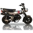 Moto DAX Bullit Heritage 50cc - Sans montage et mise en route - Argent - Moto homologuée route-0