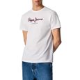 T-Shirt Pepe Jeans Eggo Blanc pour Homme-0