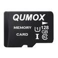 Qumox Carte Micro SD 128Go MicroSDXC Jusqu'à 80 Mo/s en Lecture,Carte Mémoire Idéale pour Téléphone, Caméscope ,GoPro Smartphone et -0