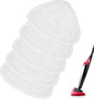 HAOPYOU GFRED 5 Pices Recharge de Lavette Balai Vapeur en Microfibre Compatibles Avec Vileda Steam MopBalais Vapeur BLANC 5PCS SERPILLERE