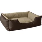 BedDog LUPI lit pour chien, Panier corbeille, coussin de chien [XL env. 100x85cm, MELANGE (brun/beige)]
