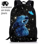 LANGTU Sac à Dos Stitch pour Enfant, Sac à Dos d'école, Sac à Dos Scolaire pour Fille,Joli Motif de Dessin Stitch,- Léger - Imperméable