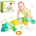 LECOO Jouet Bebe 0 à 6 Mois Jouet en Peluche Caméléon Jouet Sensoriels Montessori Éveil 0-6 Mois Cadeau pour Bébé 0-6 Mois Garçon Fille