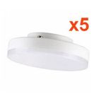 Ampoule LED GX53 7W (Pack de 5) - Blanc Neutre 4000K - 5500K - SILAMP - Réflecteur - Spot - Non dimmable