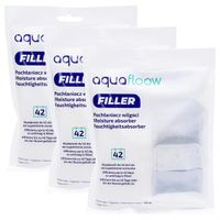 AquaFloow Refiller absorbeur d'humidité 500 ml avec crochet - non parfumé - 3 pièces